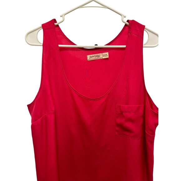 🌸3/$15🌸Plus Size Fuchsia Light Weight Tank with Front Pocket sz 30 (XXL) - Picture 3 of 6